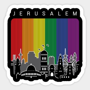 Jerusalem LGBT Flag Sticker